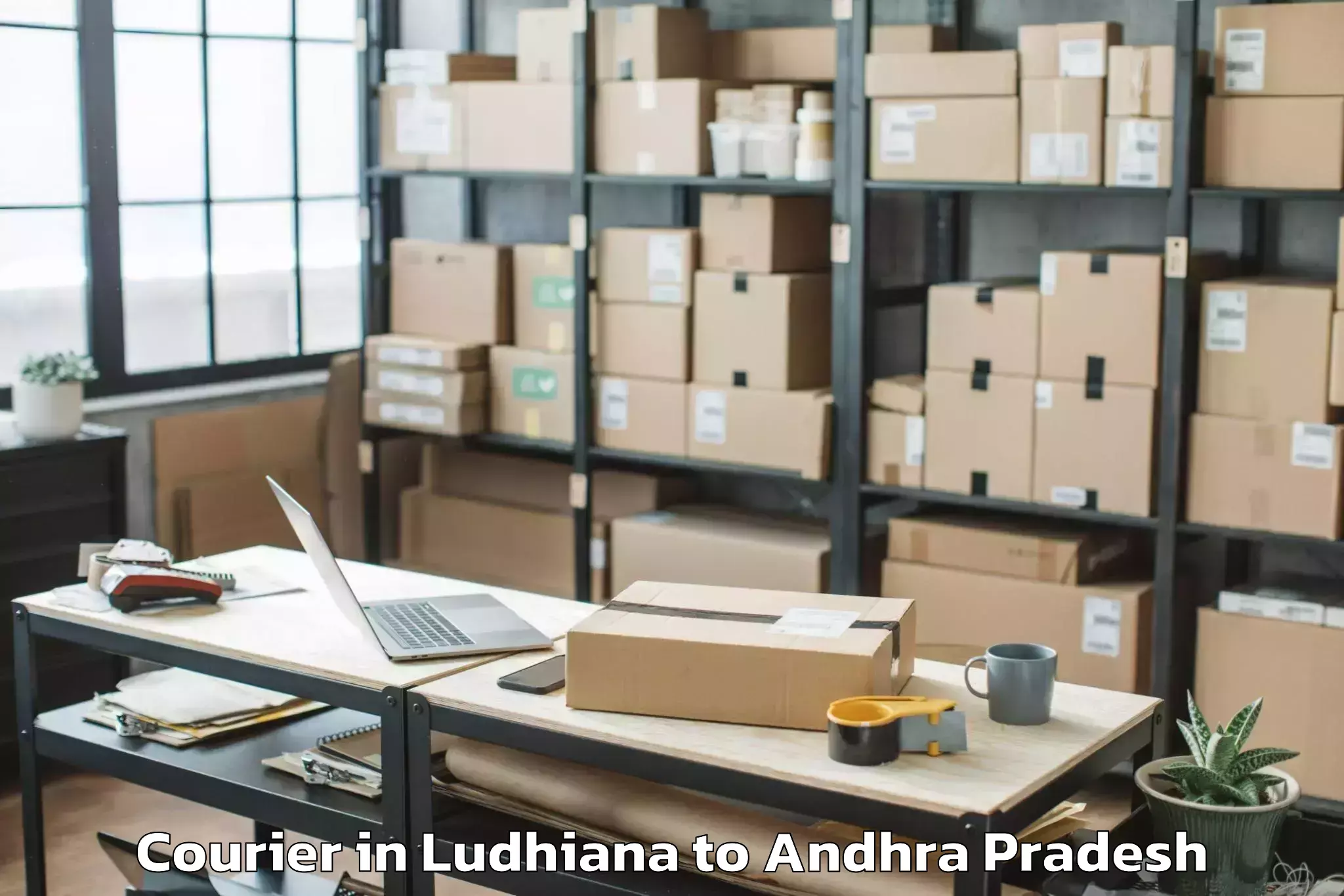 Reliable Ludhiana to Narasaraopeta Courier